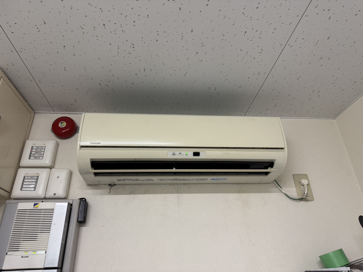 エアコンの水漏れ修理後の様子