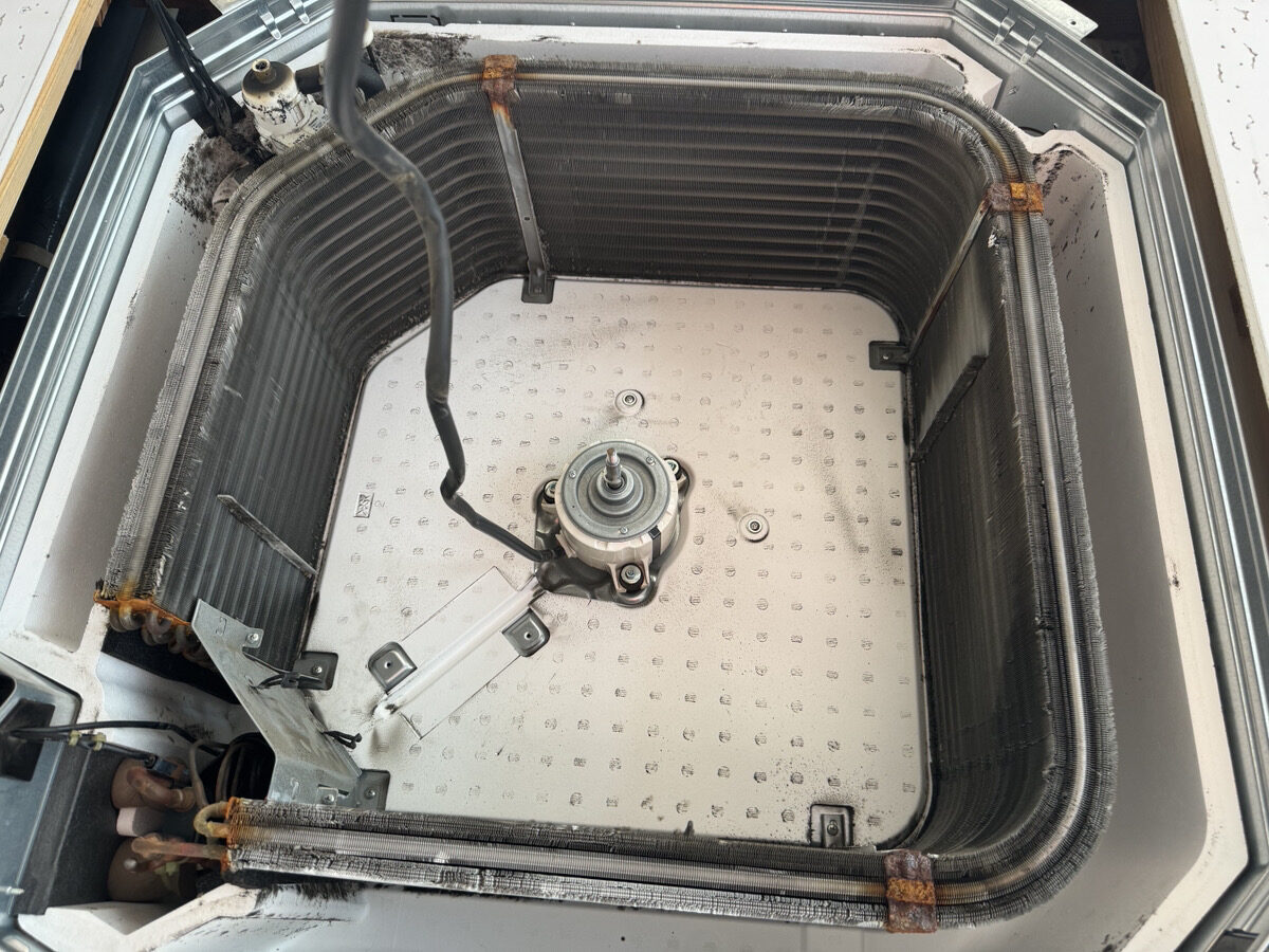 熱交換器交換前の写真