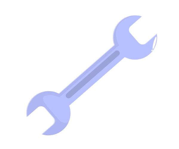 スパナのイラスト